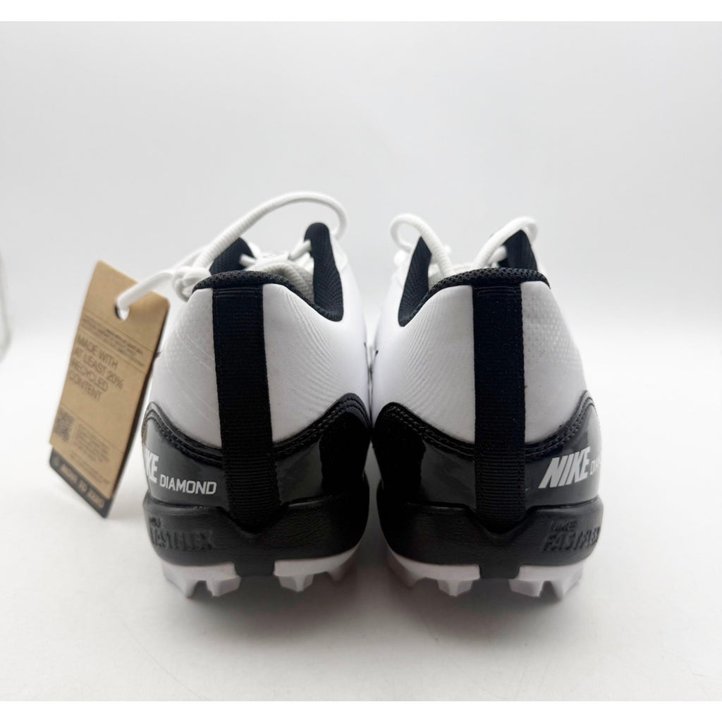 Nike Men Alpha Huarache 4 Keystone Baseball Cleats US 12 White Black DJ6524 NWOB