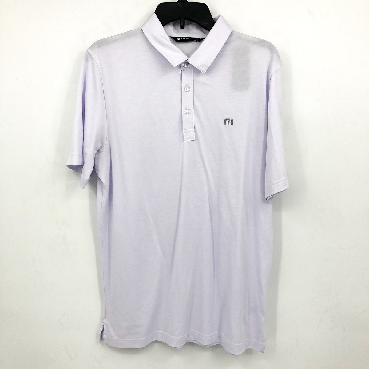 TRAVIS MATHEW Men's The Zinna Polo Shirt Large White Short Sleeve NWT