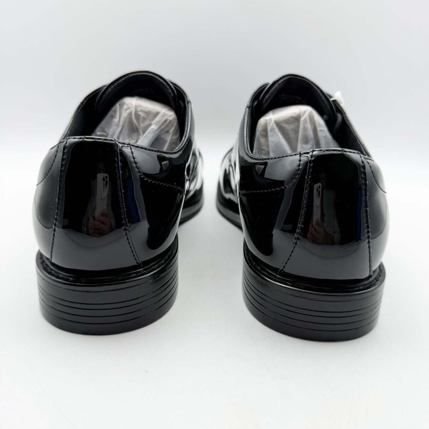 Nunn Bush Mens Centro Flex Cap Toe Oxford Shoes US 9 Wide Black Leather NIB