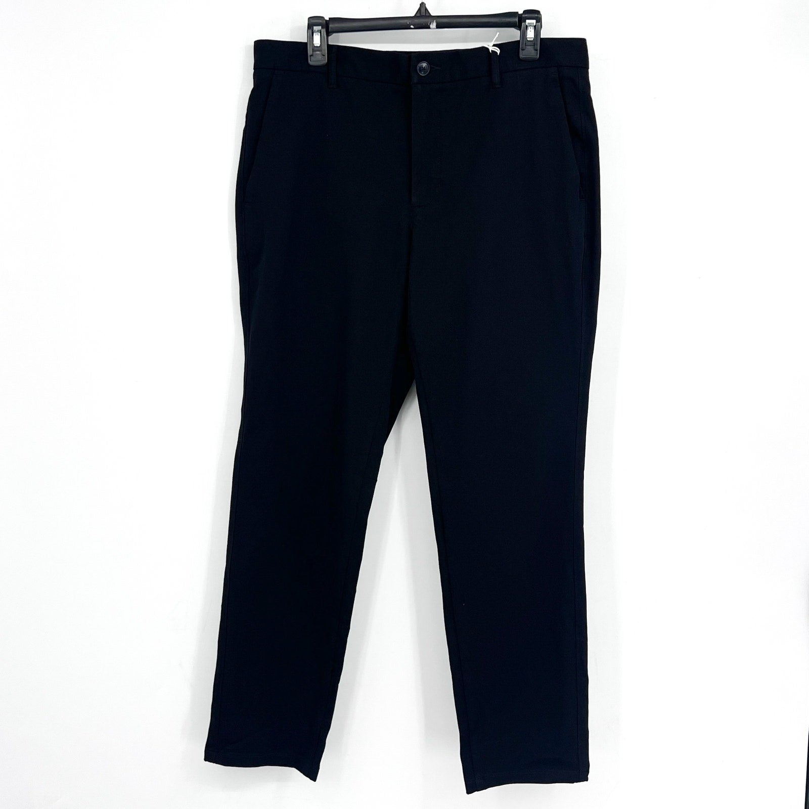 EVERLANE Men's Uniform Performance Chino Pants 34x32 Black Slim Fit NWT