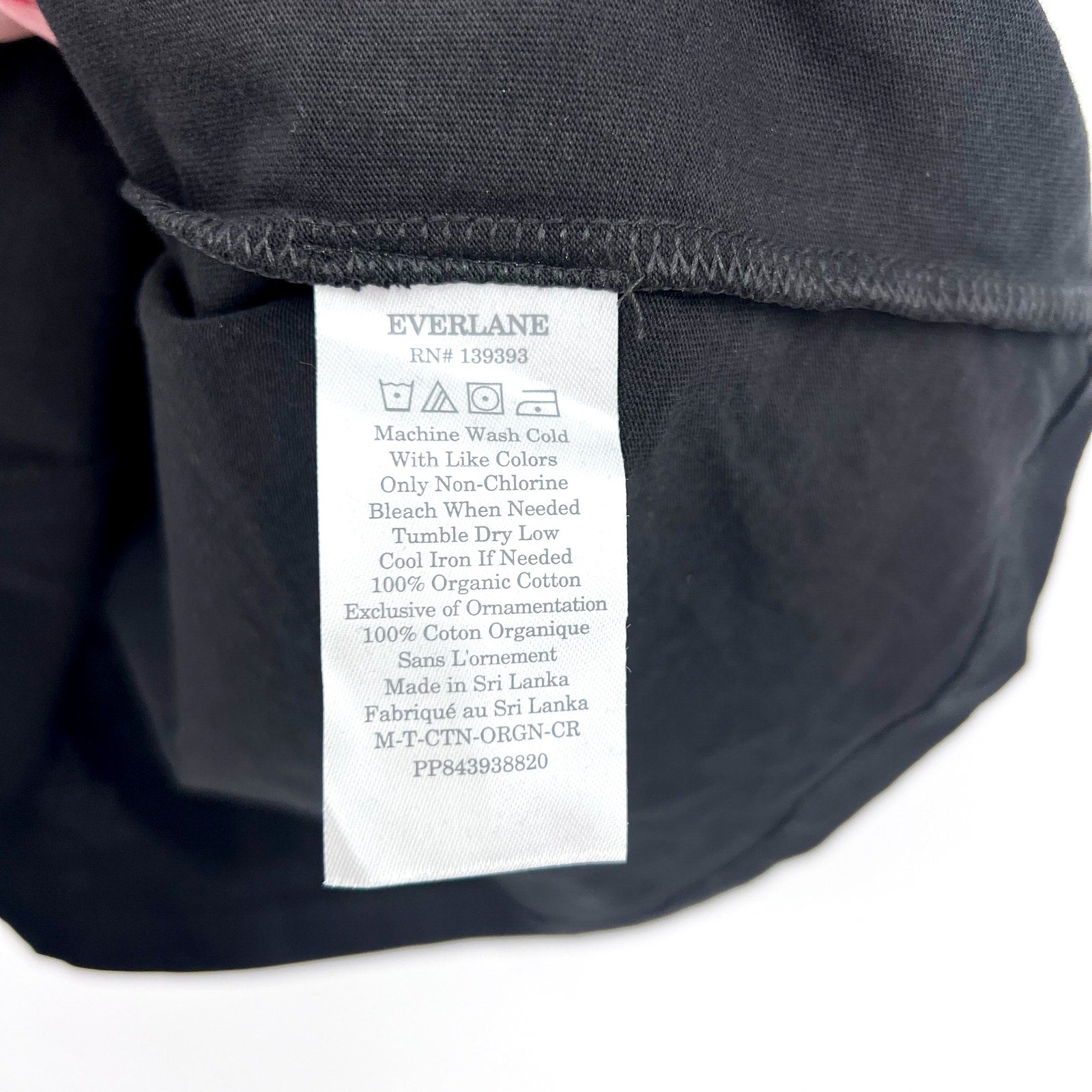 EVERLANE Men's Uniform The Organic Cotton Crew Small Black Short Sleeve NWT