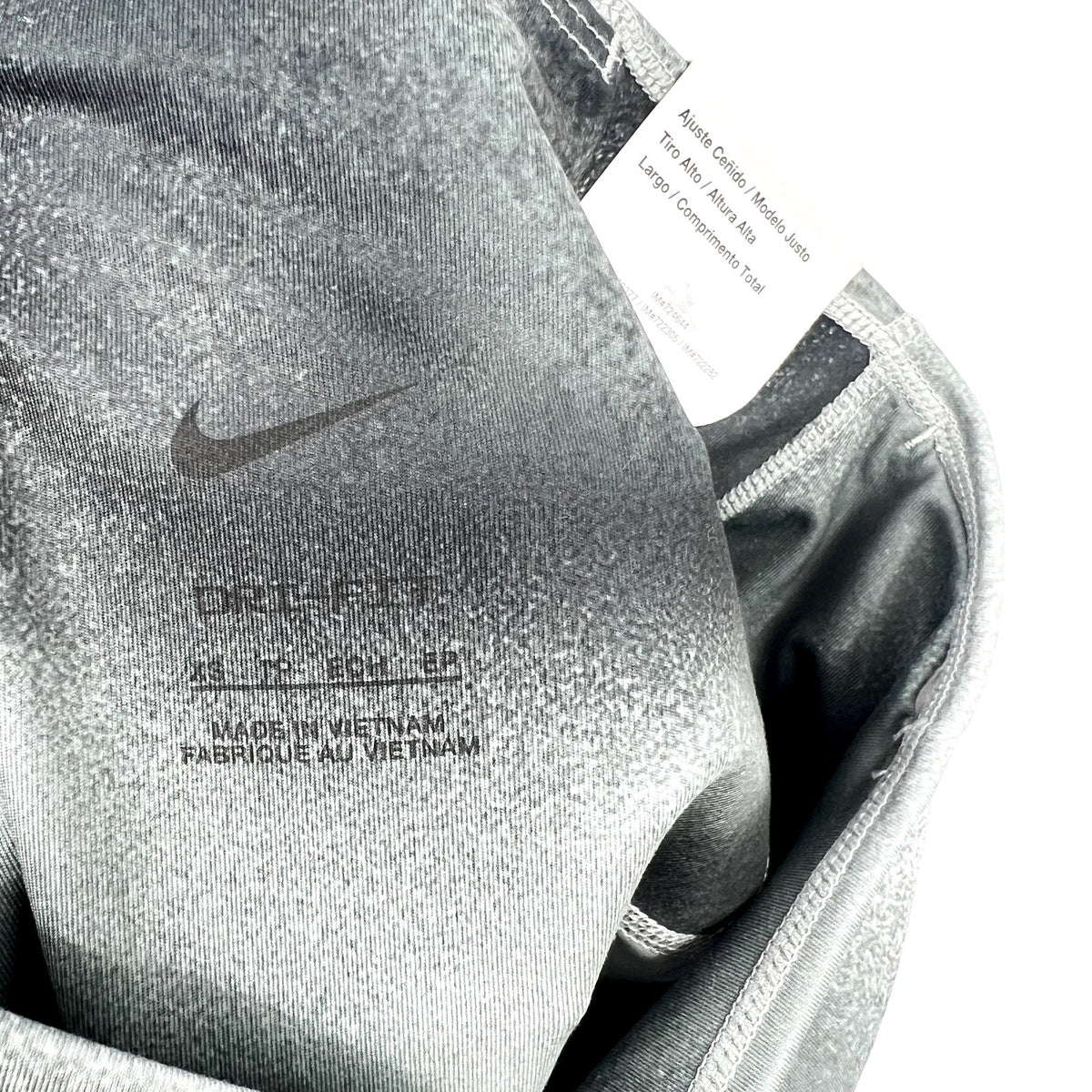 NIKE Women's One Dri Fit Leggings XS Black Print Full Length High Rise NWT