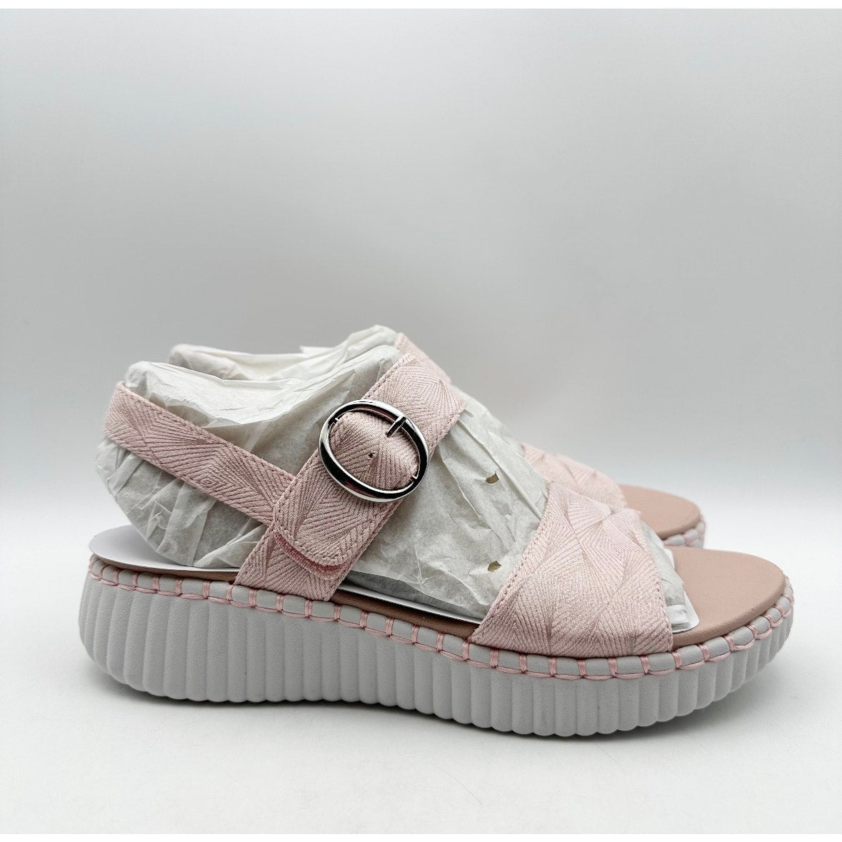 SKECHERS Womens Wilshire Boulevard Illusion of Love Sandals Size 8 Pink NIB