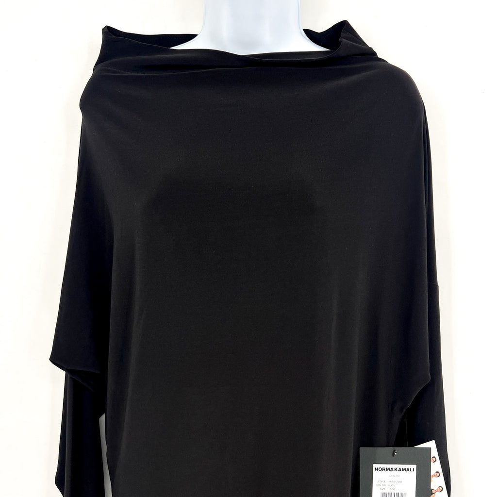 NORMA KAMALI Women's All in One Convertible Dress Small 36 Black Long Sleeve NWT