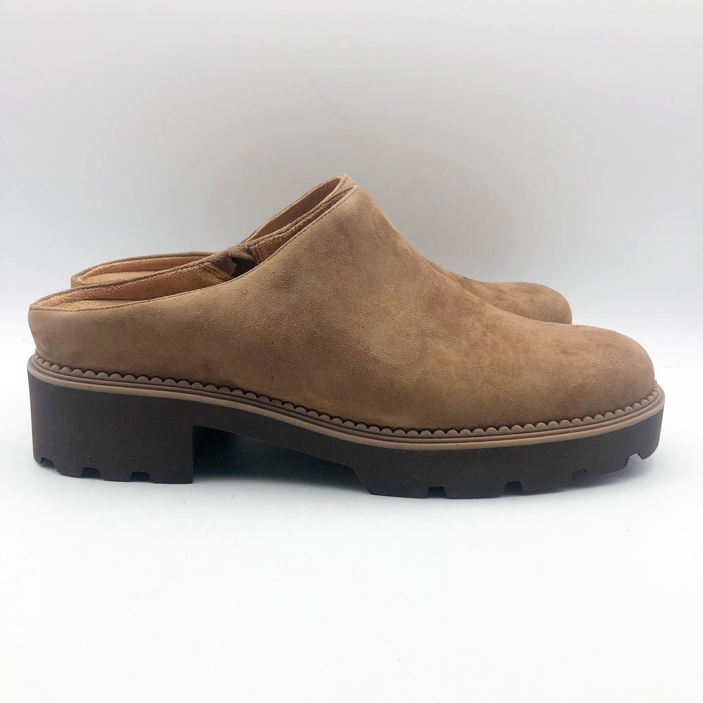 Vionic Womens Fairfax Clogs US 10 EU 41 Brown Suede Slip On NIB