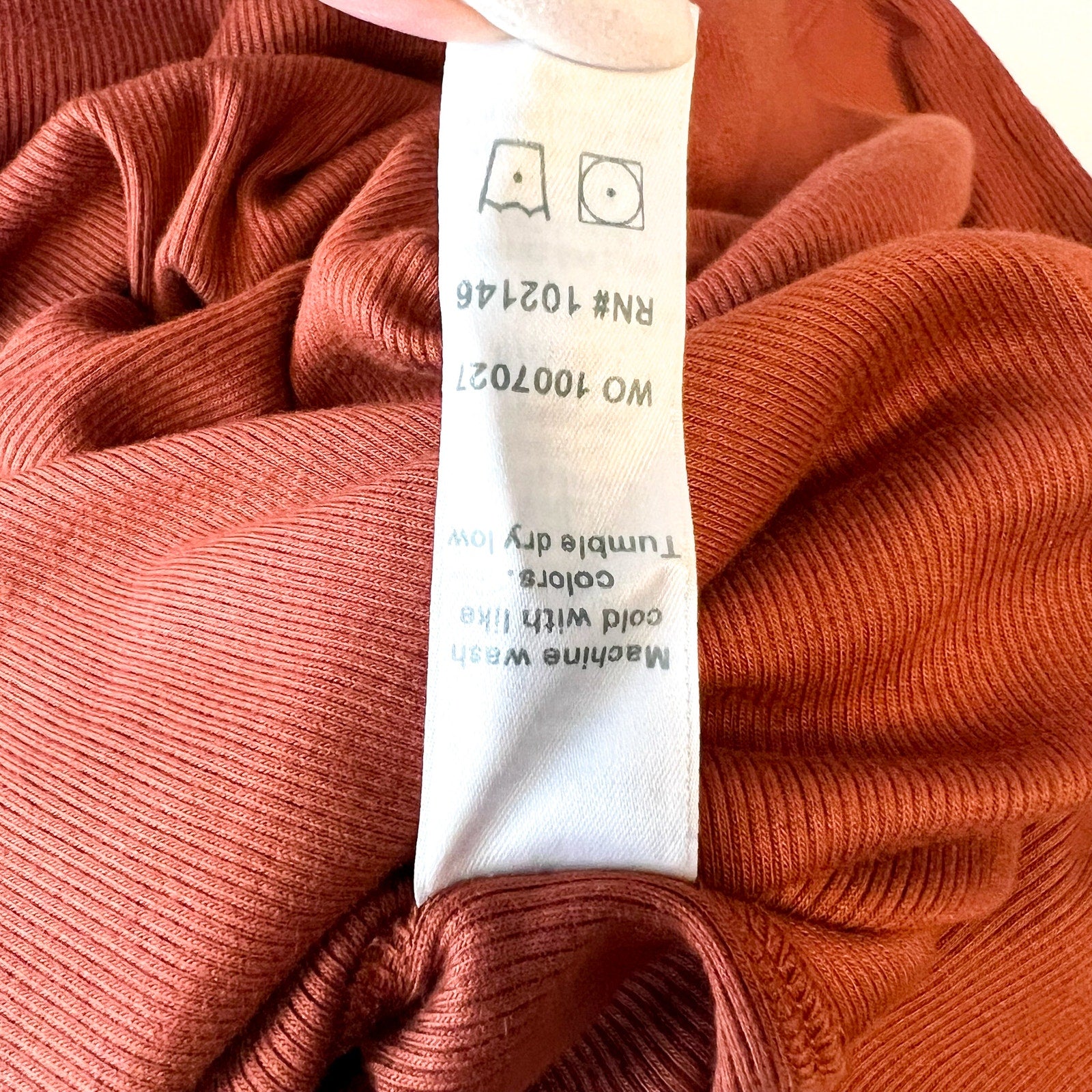 MICHAEL STARS Womens Andrea Midi Dress Small Rustic Orange One Shoulder NWT