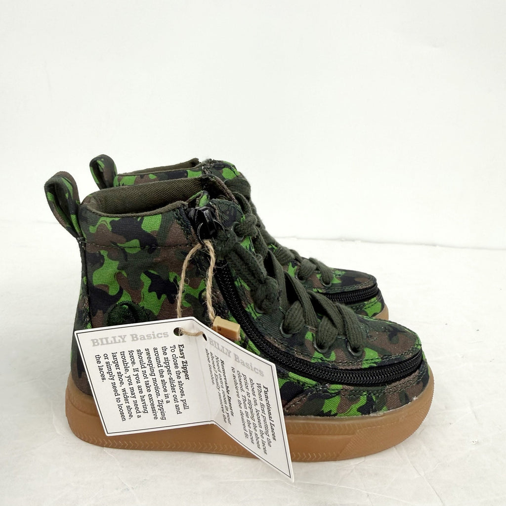 BILLY Footwear Toddler Kids High Top Sneakers US 8 M EU 24 Dark Green NIB