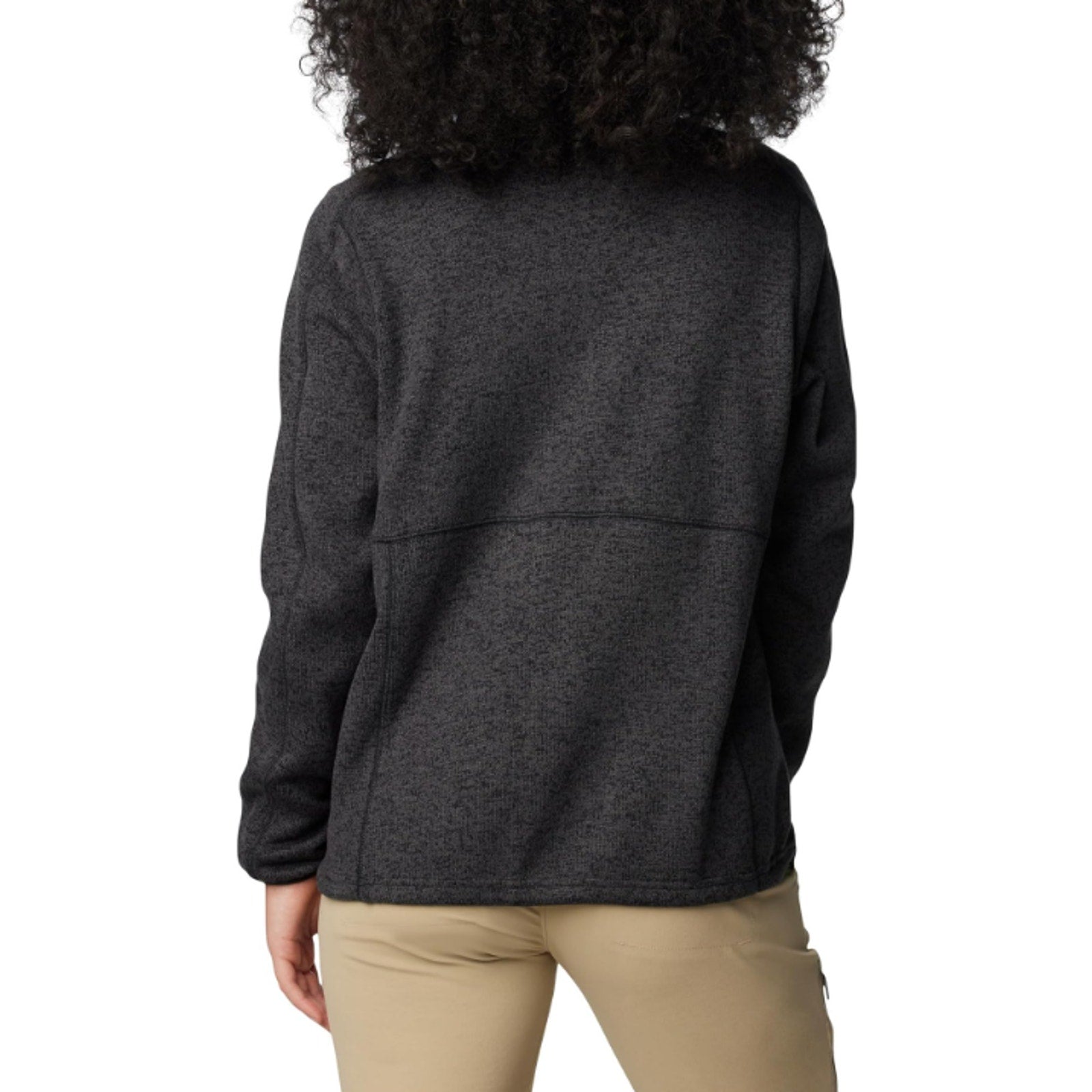Columbia Womens Sweater Weather Full Zip II Jacket Large Heather Black NWT