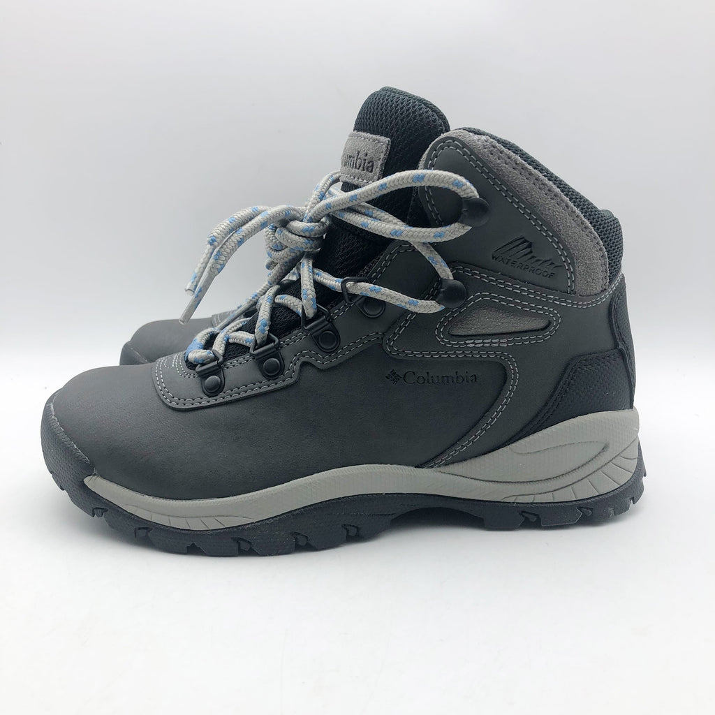Columbia Womens Newton Ridge Plus Amped Hiking Boots US 5.5 Grey Waterproof NIB