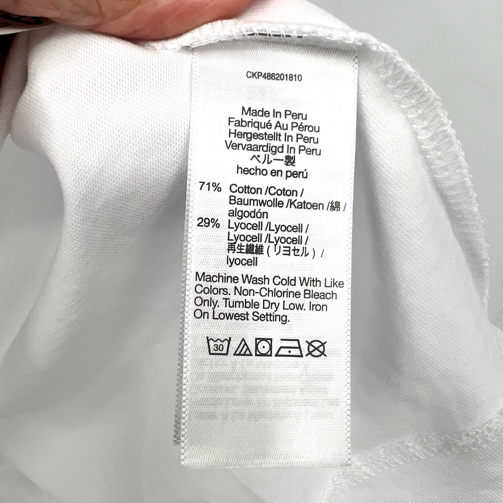 MADEWELL Women's Structured Muscle Tee Small Eyelet White Crewneck NR246 NWT
