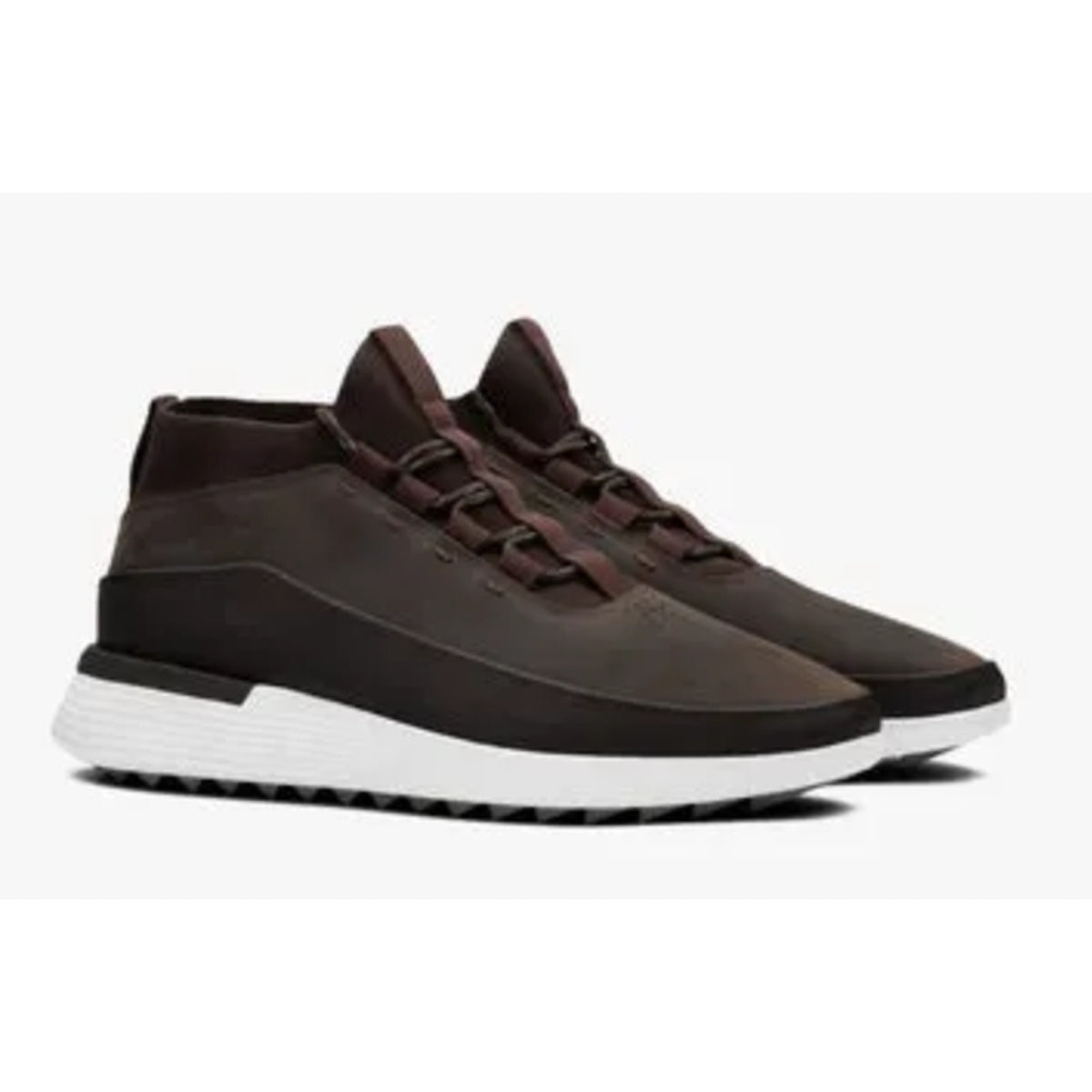 Wolf & Shepherd Mens Crossover Mid WTZ Sneakers Size 11 Dark Brown Leather NWOB