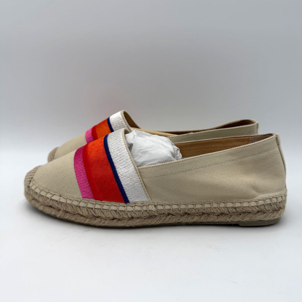 Castaner DVF Womens Klea Espadrille Flats Size 7 EU 37 Cream Pink Ribbon NWOB