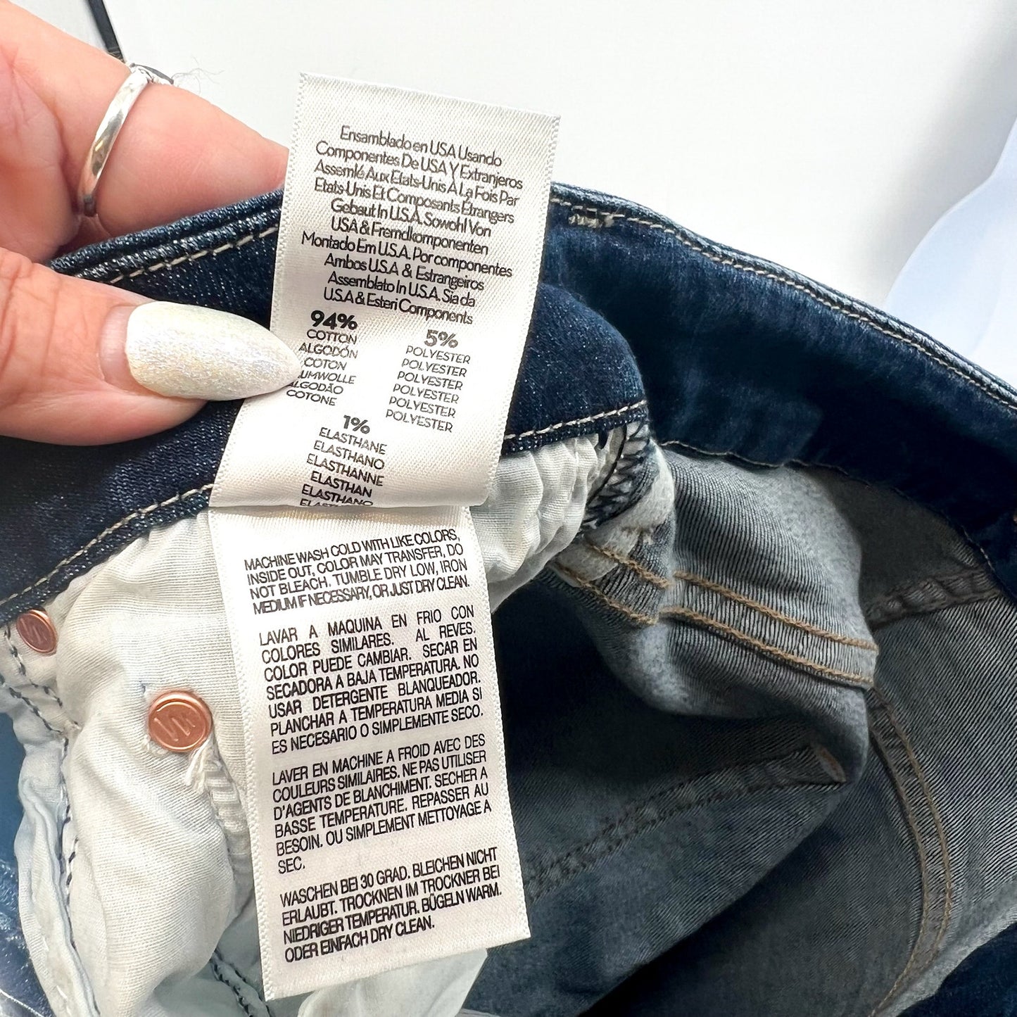 MOTHER Women's High Waisted Looker Skinny Jeans Size 28 US 6 Blue Teaming Up NWT