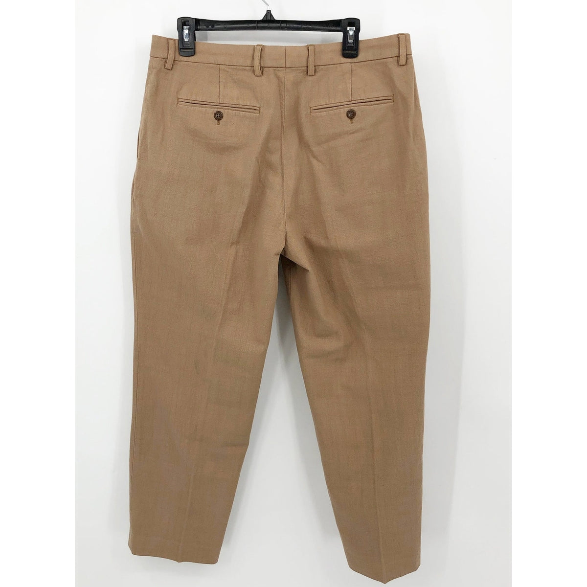 J.CREW Mens Kenmare Suit Pants 34x30 Tan Basketweave Relaxed Fit BM235 NWT