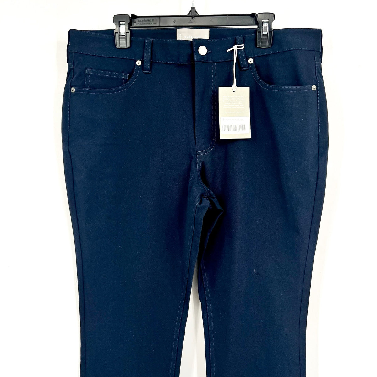 EVERLANE Men's The Performance 5-Pocket Pants 33x32 Navy Blue Stretch Chinos NWT