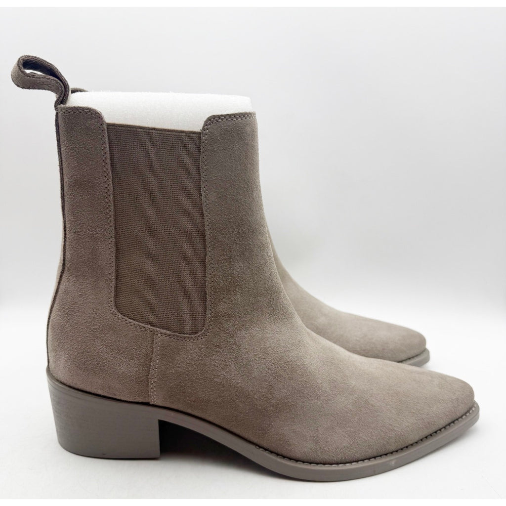 Saint Morta Men's Nomad Pointy Toe Chelsea Boot US 10 EU 44 Taupe Grey Suede NIB
