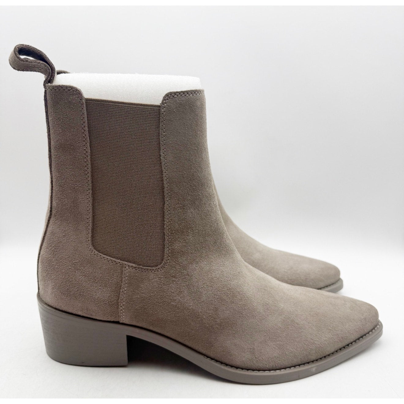 Saint Morta Men's Nomad Pointy Toe Chelsea Boot US 10 EU 44 Taupe Grey Suede NIB