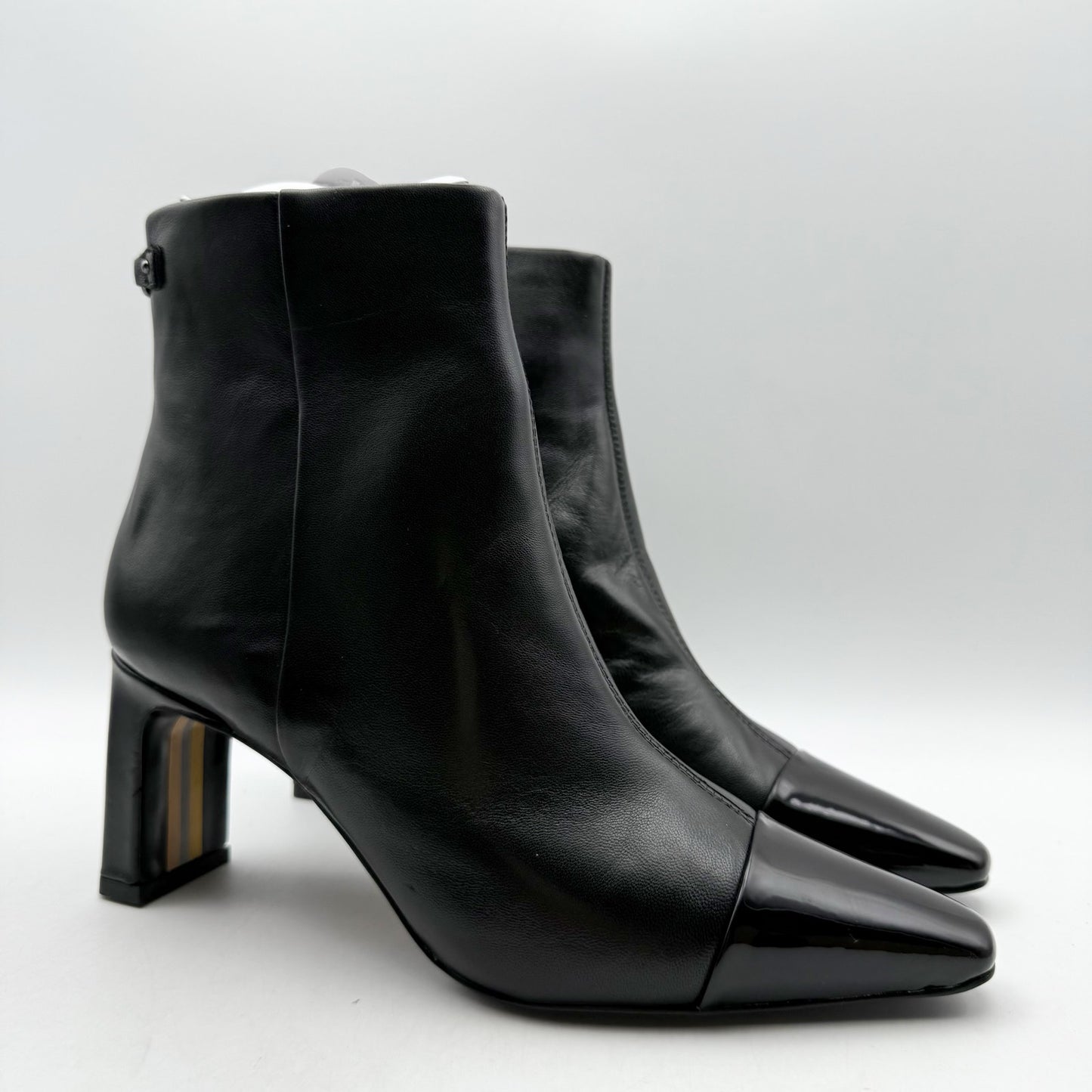 Sam Edelman Womens Saige 2 Ankle Boots US 7.5 M EU 38 Black Leather NWOB