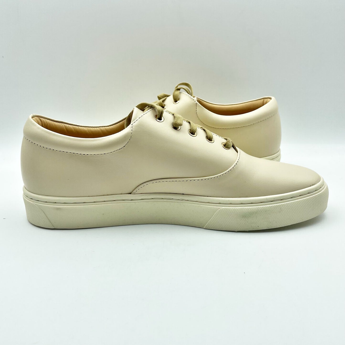 Nisolo Womens Everyday Sneakers US 10 EU 40.5 Tan Cream Leather Waterproof NIB