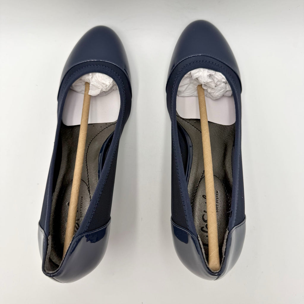 LifeStride Womens Juliana Wedge Pumps Size 8.5 Narrow EU 39 Navy Blue NIB