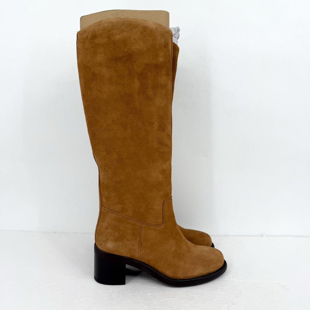 Vince Camuto Womens Amree Knee High Boot US 6 M Narrow Calf Brown Suede NIB