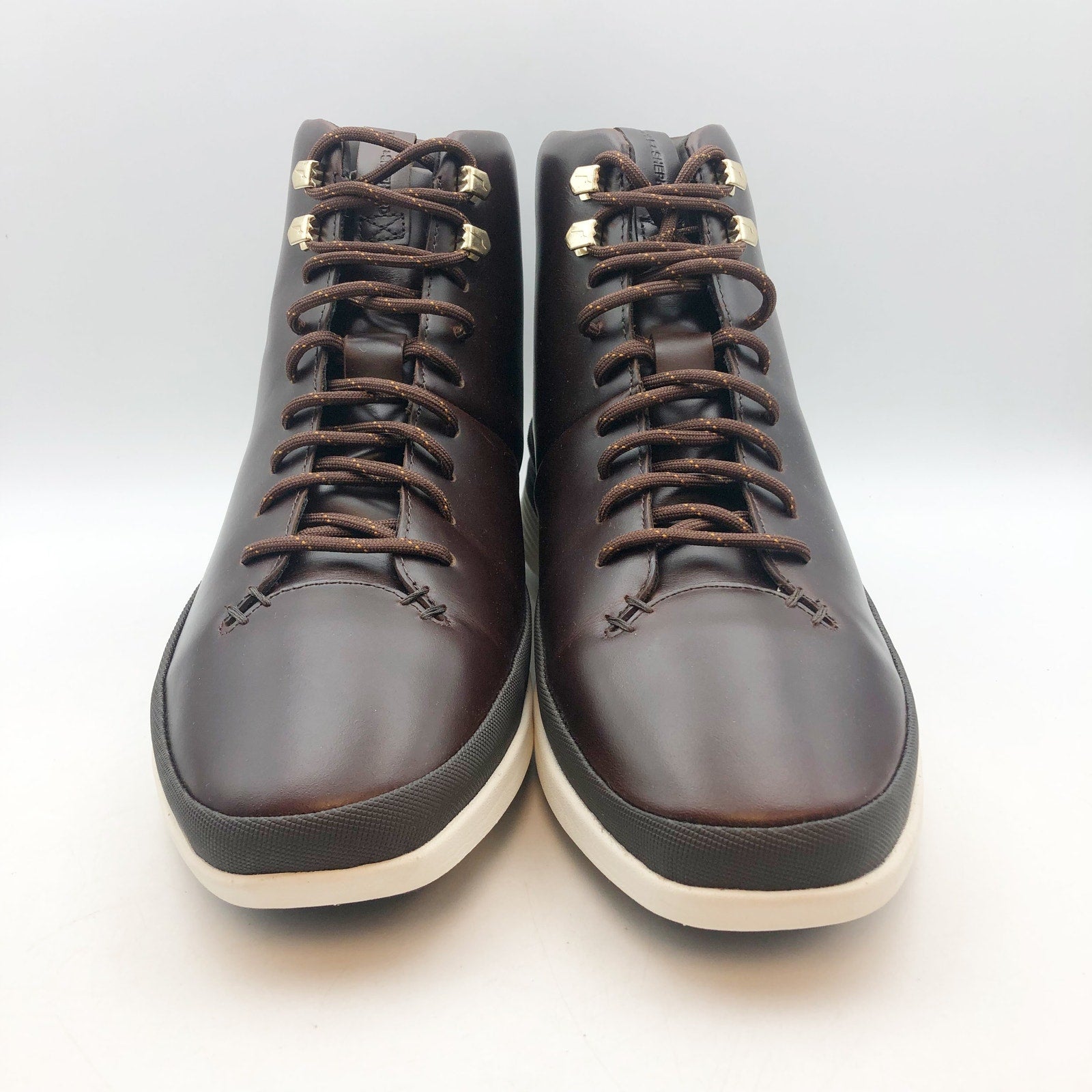 T4381. Wolf & Shepherd- MENS 9.5- Crossover Hiker WTZ Boots Maple Brown Leather NIB