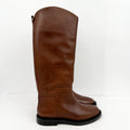 Steve Madden Womens Gaige Knee High Boots Size 9.5 M Brown Leather NIB