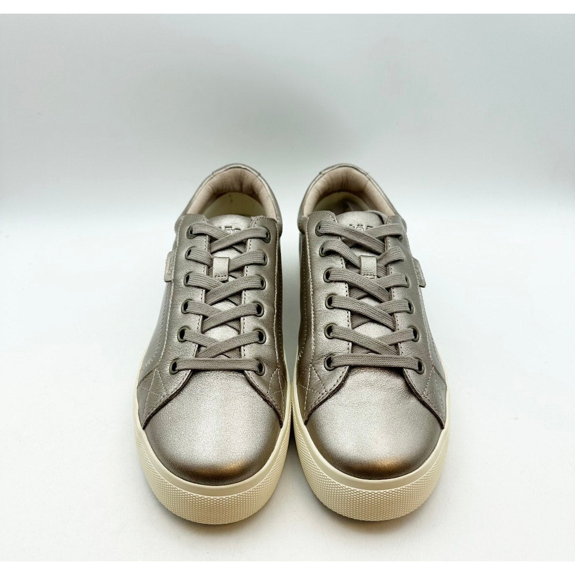 Taos Footwear Womens Plim Soul Lux Sneakers Size 10.5 CHAMPAGNE Gold Leather NIB