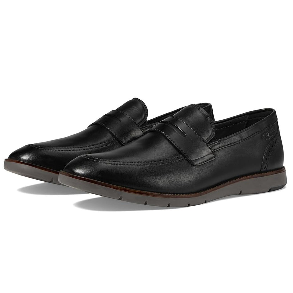 Josef Seibel Mens Tyler 10 Penny Loafers EU 41 US 8 Black Leather NWOB
