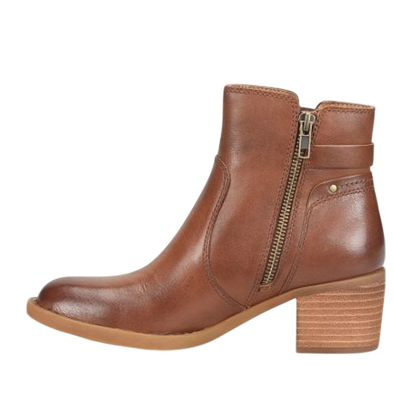 Born Womens Reis Ankle Boots US 9 M EU 39.5 Brown Leather Booties NIB