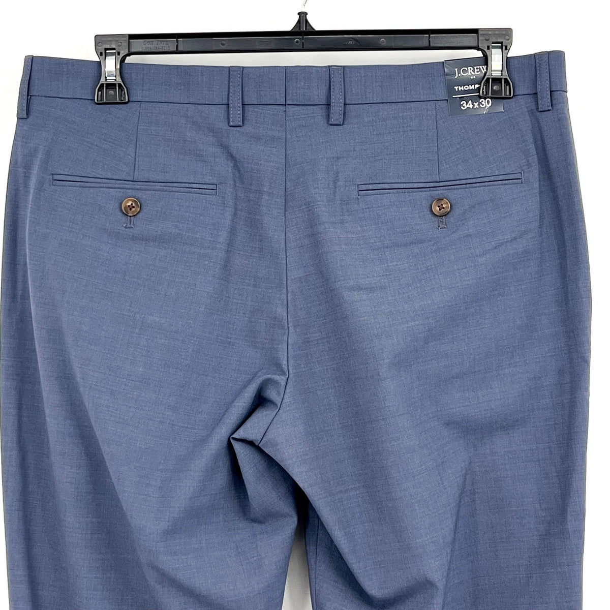 J.CREW Men's Four Season Thompson Dreass Pants 34x30 Blue Wool AP879 NWT