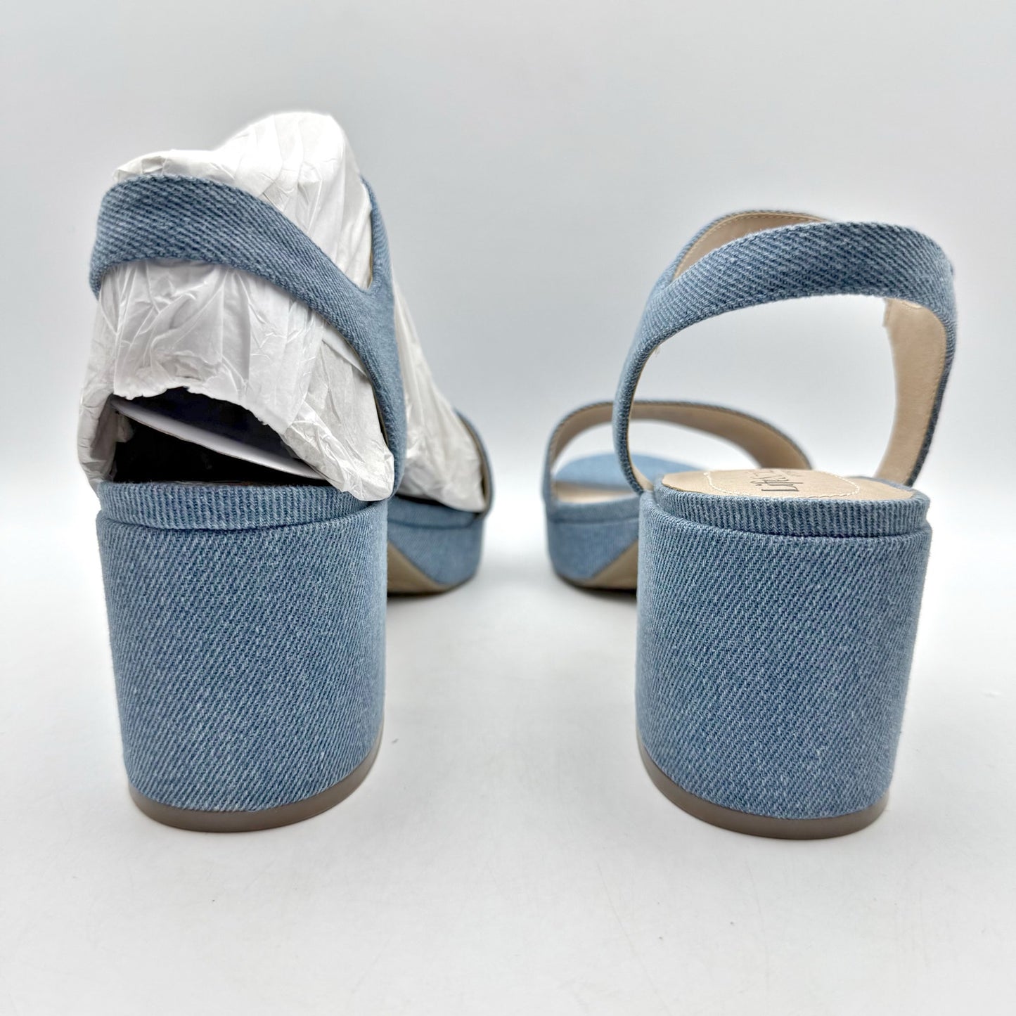 LifeStride Womens Rhythmn Heel Pumps US 11 M EU 42 Denim Blue Leather NIB