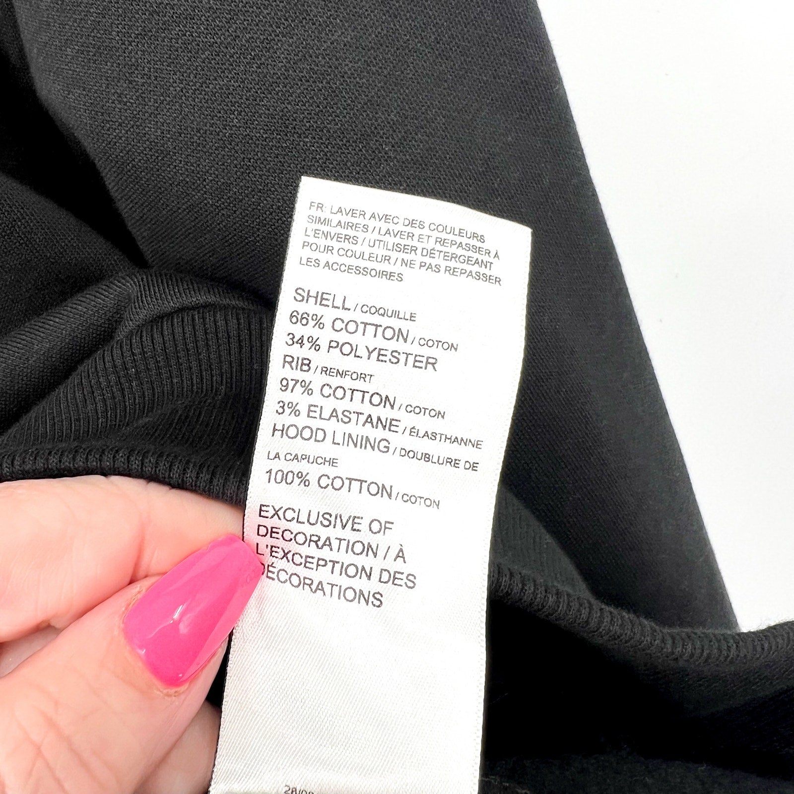 PUMA Women's Essentials Tape Minimal Gold Hoodie Large Black Sweatshirt NWT