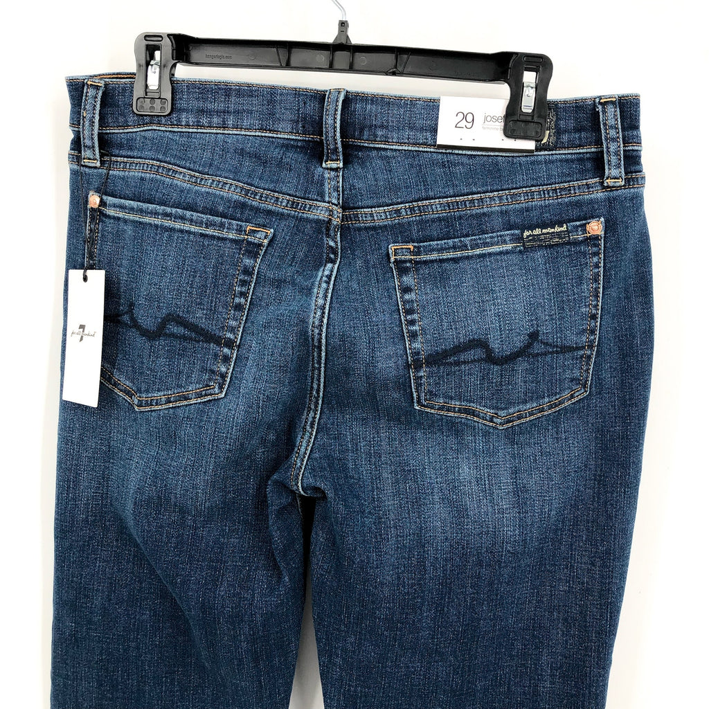 7 FOR ALL MANKIND Womens Josefina Feminine Boyfriend Jeans Size 29 US 8 Blue NWT