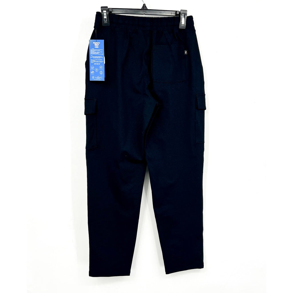 SKECHERS Women's Slip-in Cargo Casual Pants XS Bold Black Drawstring NWT