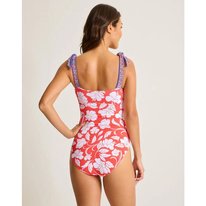 TOMMY BAHAMA Island Cays Fiori One Piece Swimsuit Size 6 Pink White Floral NWT