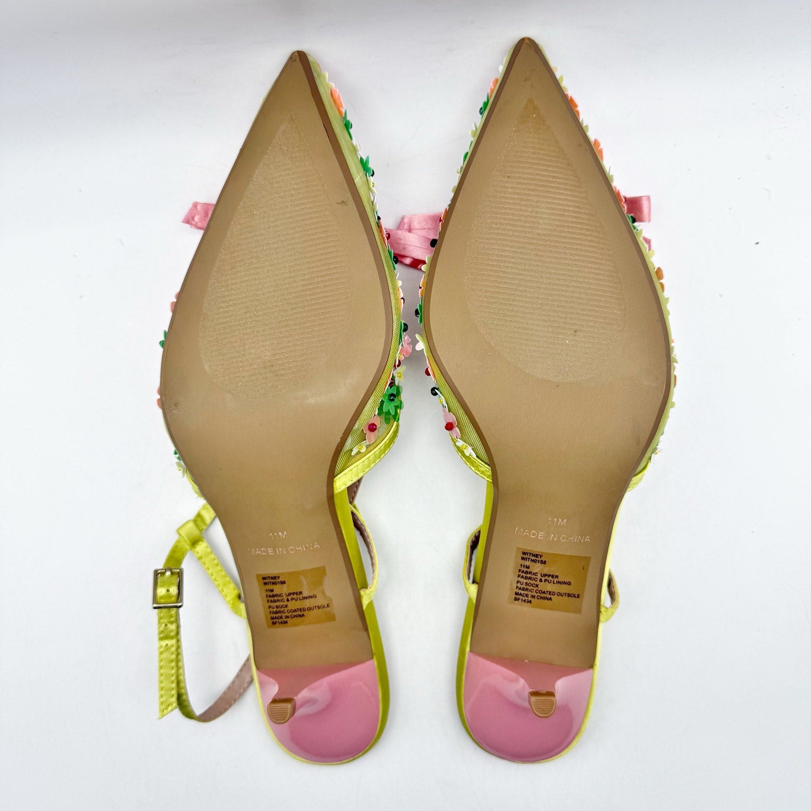 Blue by Betsey Johnson Womens Sadyy Heel US 11 M Multicolor Vegan Leather NWOB