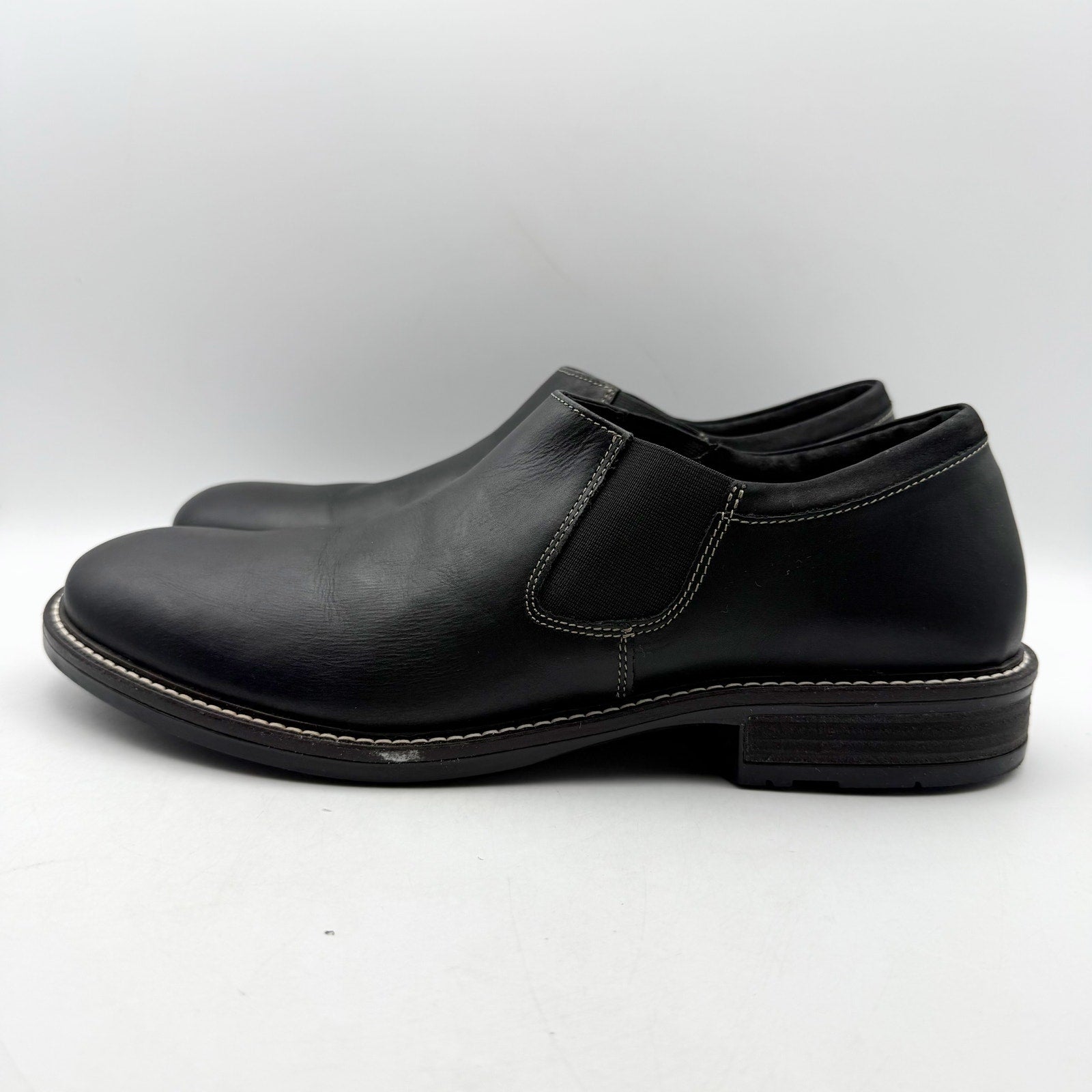 Naot Mens Director Slip On Shoes EU 43 US 10 Black Leather NWOB