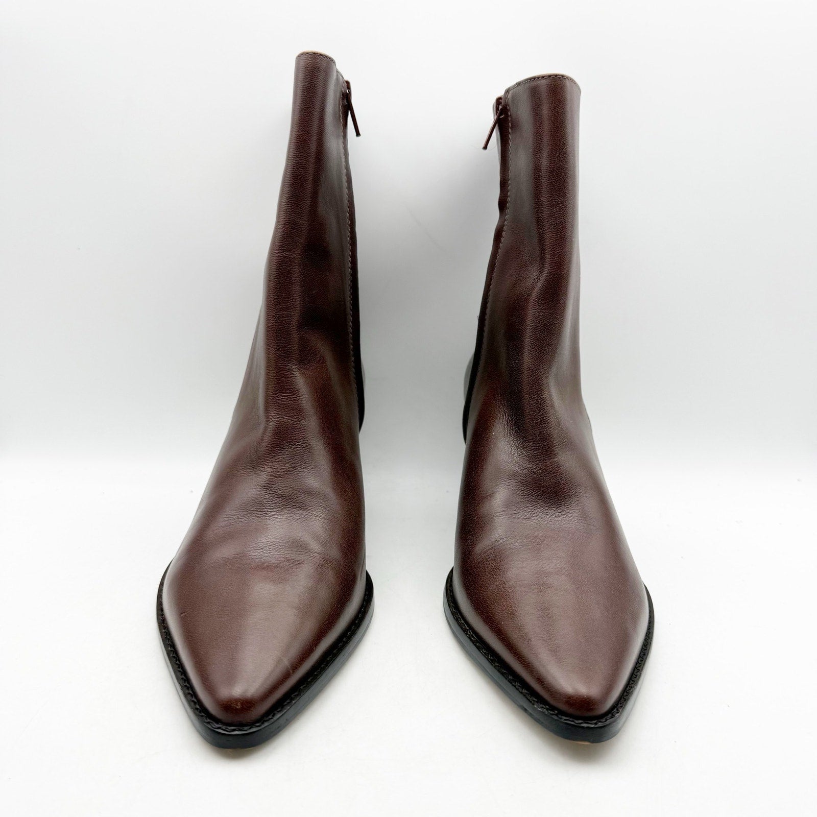 Matisse Womens Caty Western Ankle Boots US 9 M Dark Brown Leather NWOB