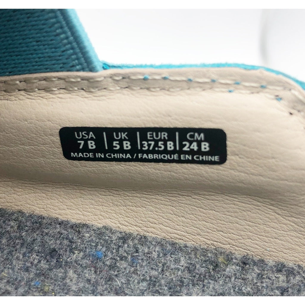 Spenco Womens Saylor Slip On Sneakers Size 7 Aqua Sea Blue Leather APMA NIB