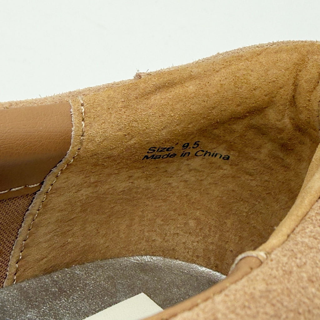 Dolce Vita Womens Jhax Casual Sneakers US 9.5 Tan Suede Slip On NIB