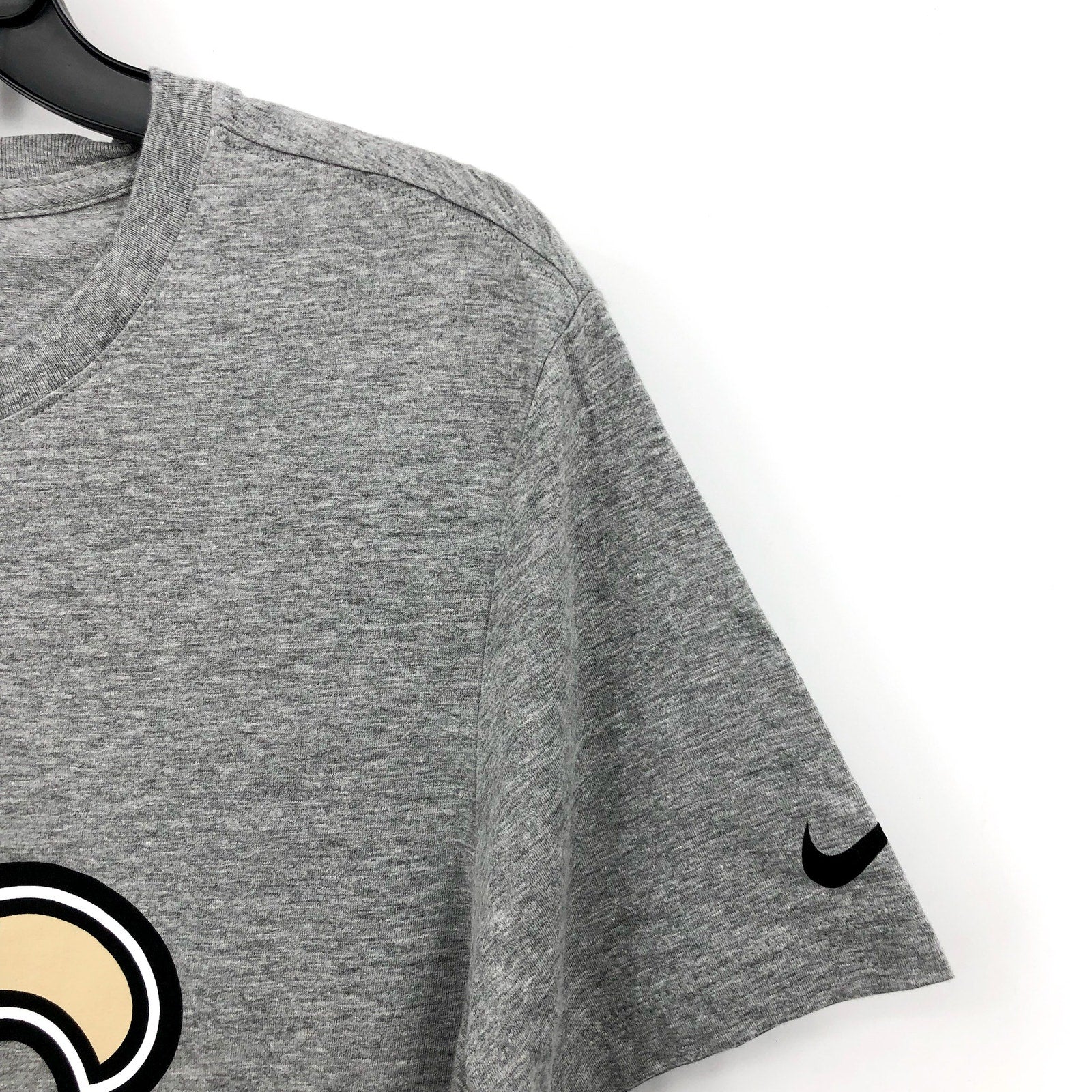 NIKE Men's NFL New Orleans Saints Logo T-Shirt Small Heather Grey NWOT N199-06G