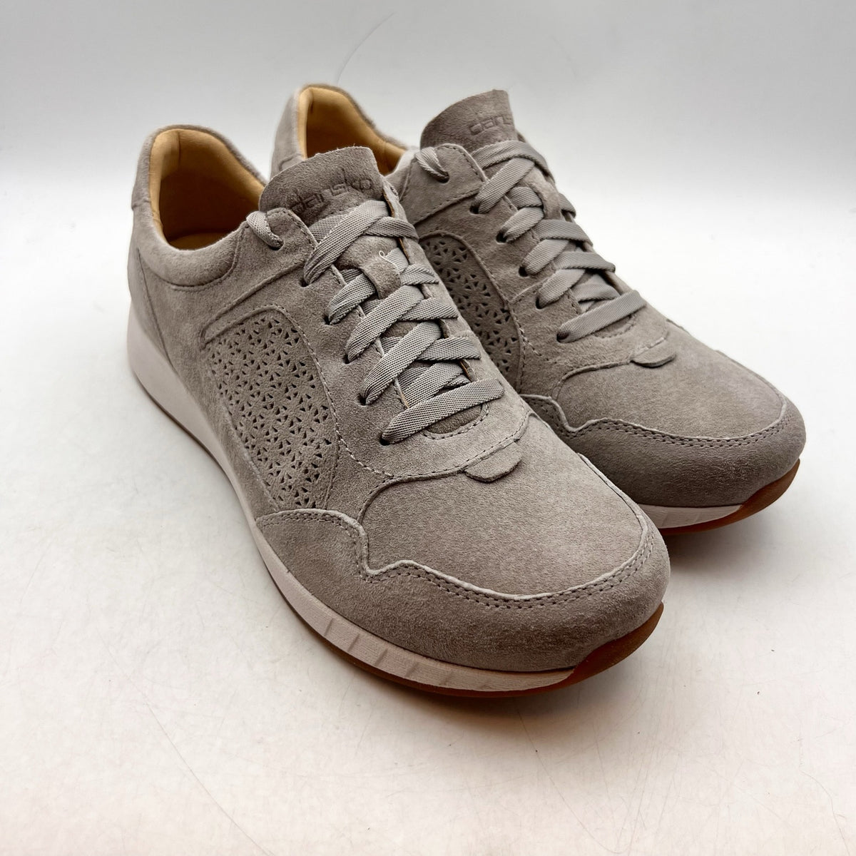 Dansko Womens Catie Casual Sneakers EU 40 US Size 9.5-10 Grey Suede NIB