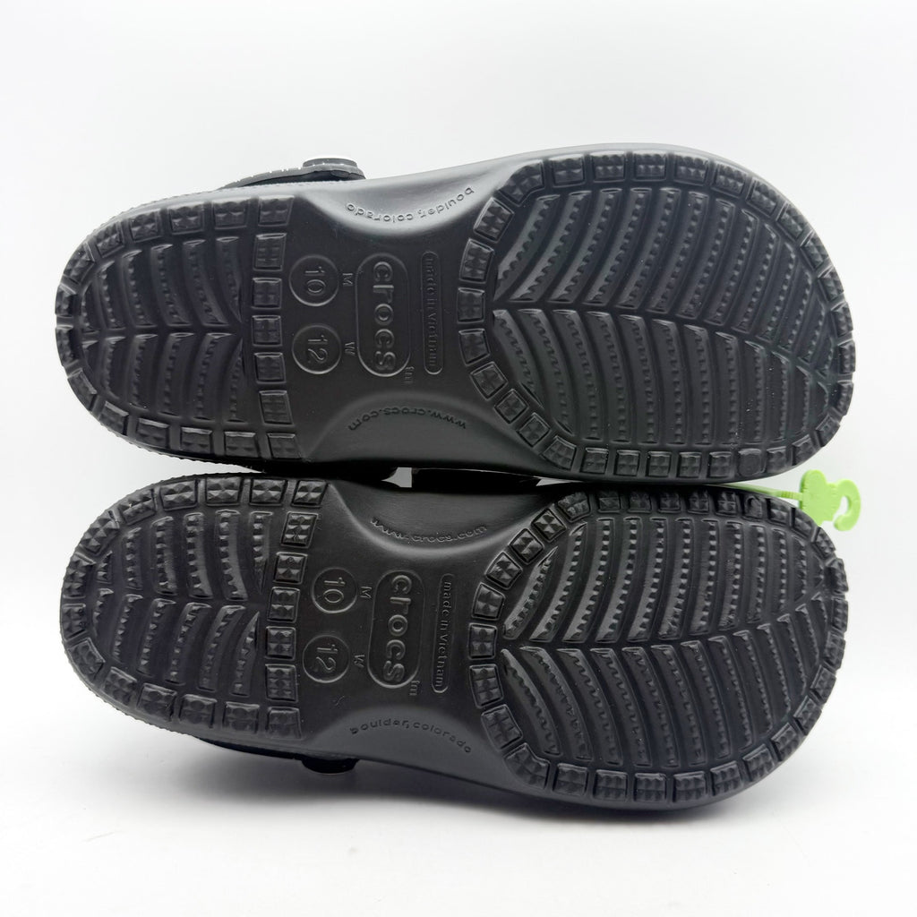 Crocs Classic Clog Mens 10 Jack Skellington Nightmare Before Christmas Black NWT