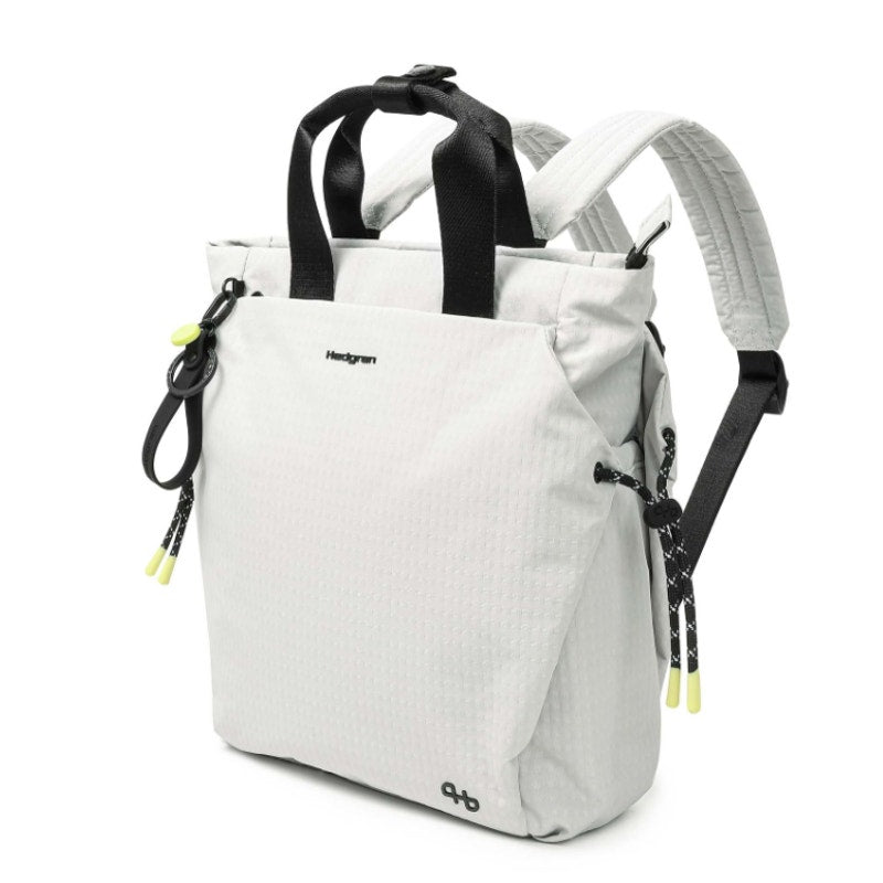 HEDGREN Norio Backpack 2 Handles Bag Small Vaporous Grey Tote NWT