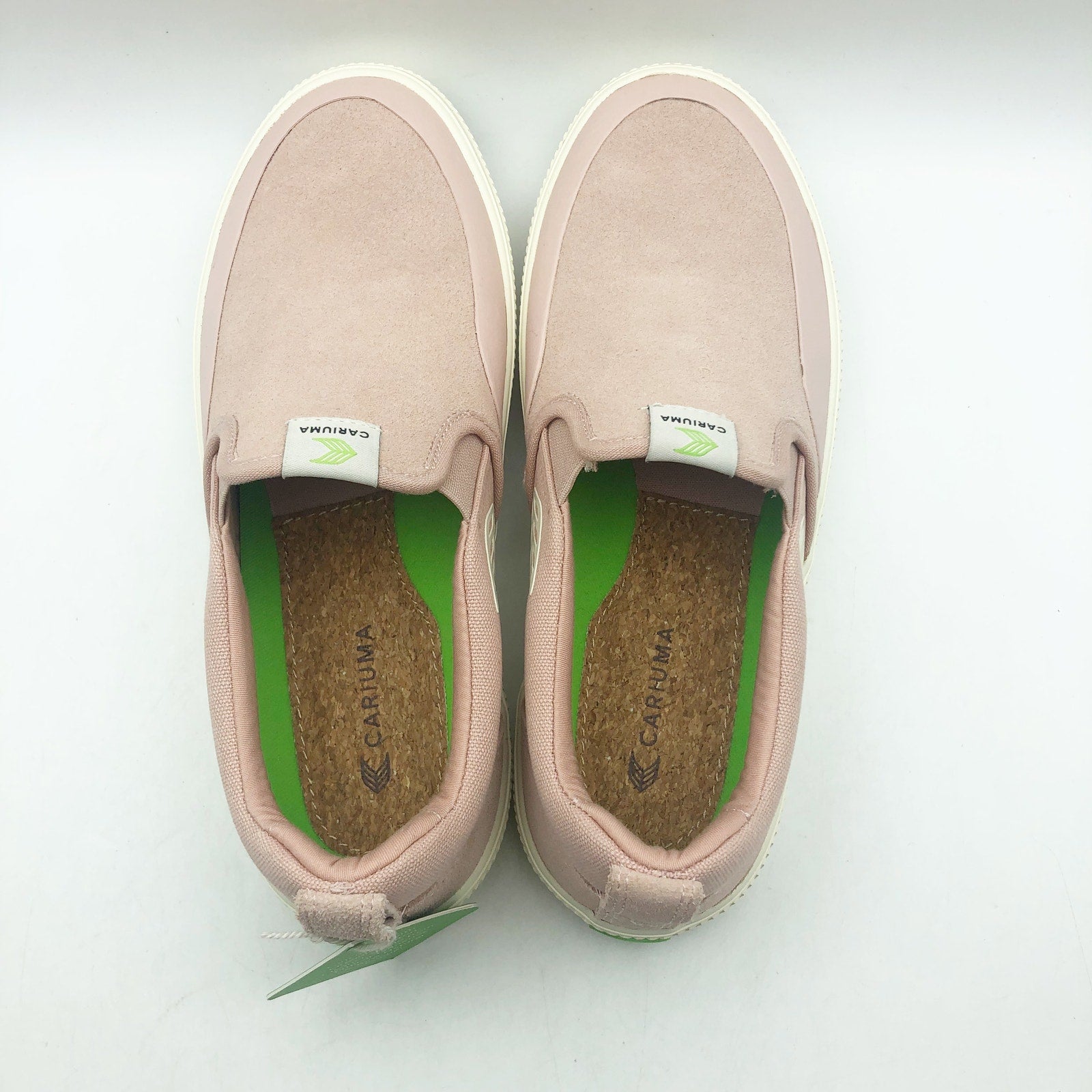 Cariuma Womens Skate Pro Slip On Sneakers Size 7 Rose Pink Suede NIB