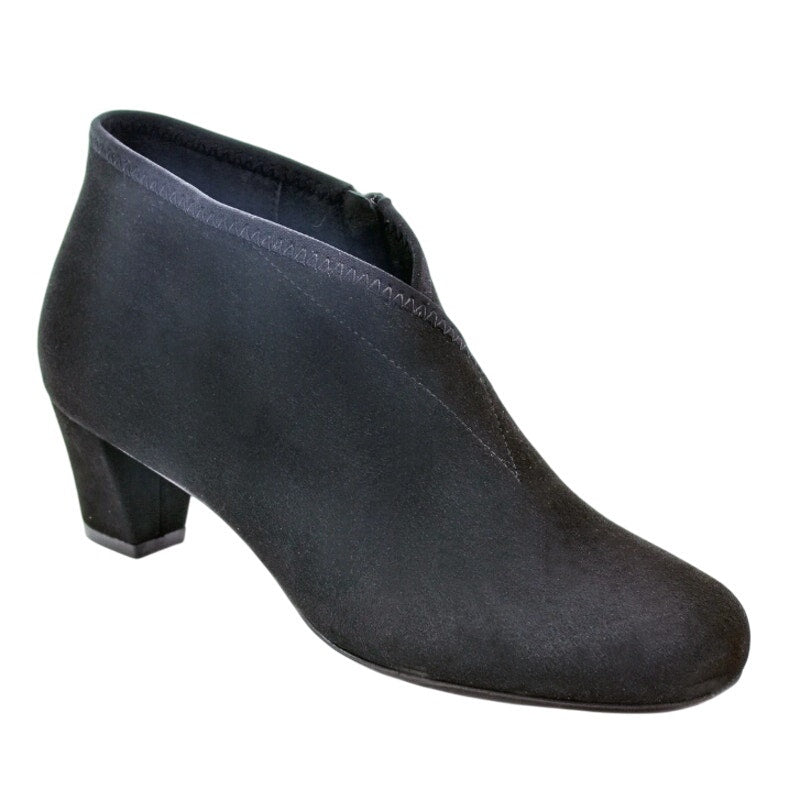 David Tate Womens Anna Bootie US 9.5 M Black Suede Ankle NIB