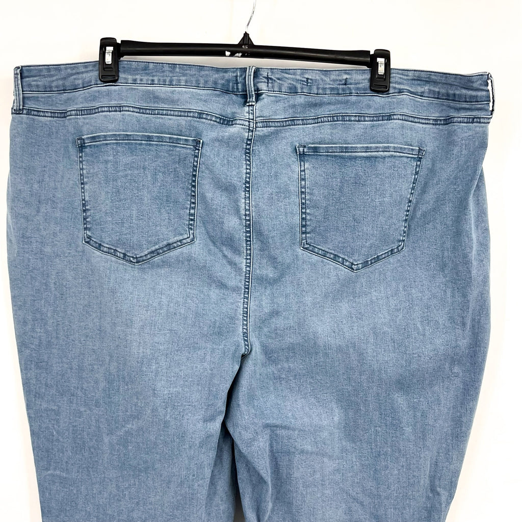 NYDJ Womens Margot Girlfriend Jeans Size 28W PETITE Kingston Blue NWT