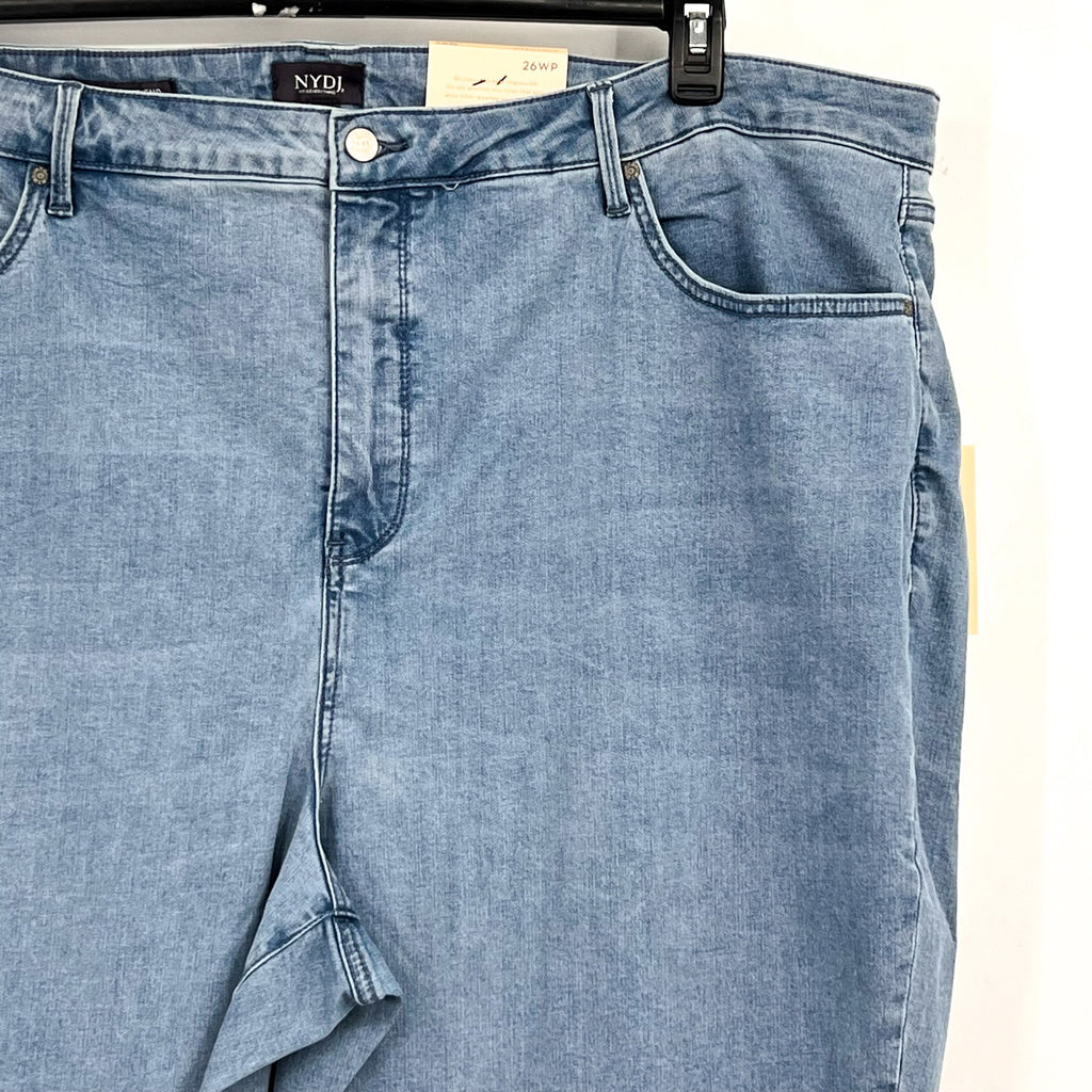 NYDJ Womens Margot Girlfriend Jeans Size 24W PETITE Kingston Blue NWT