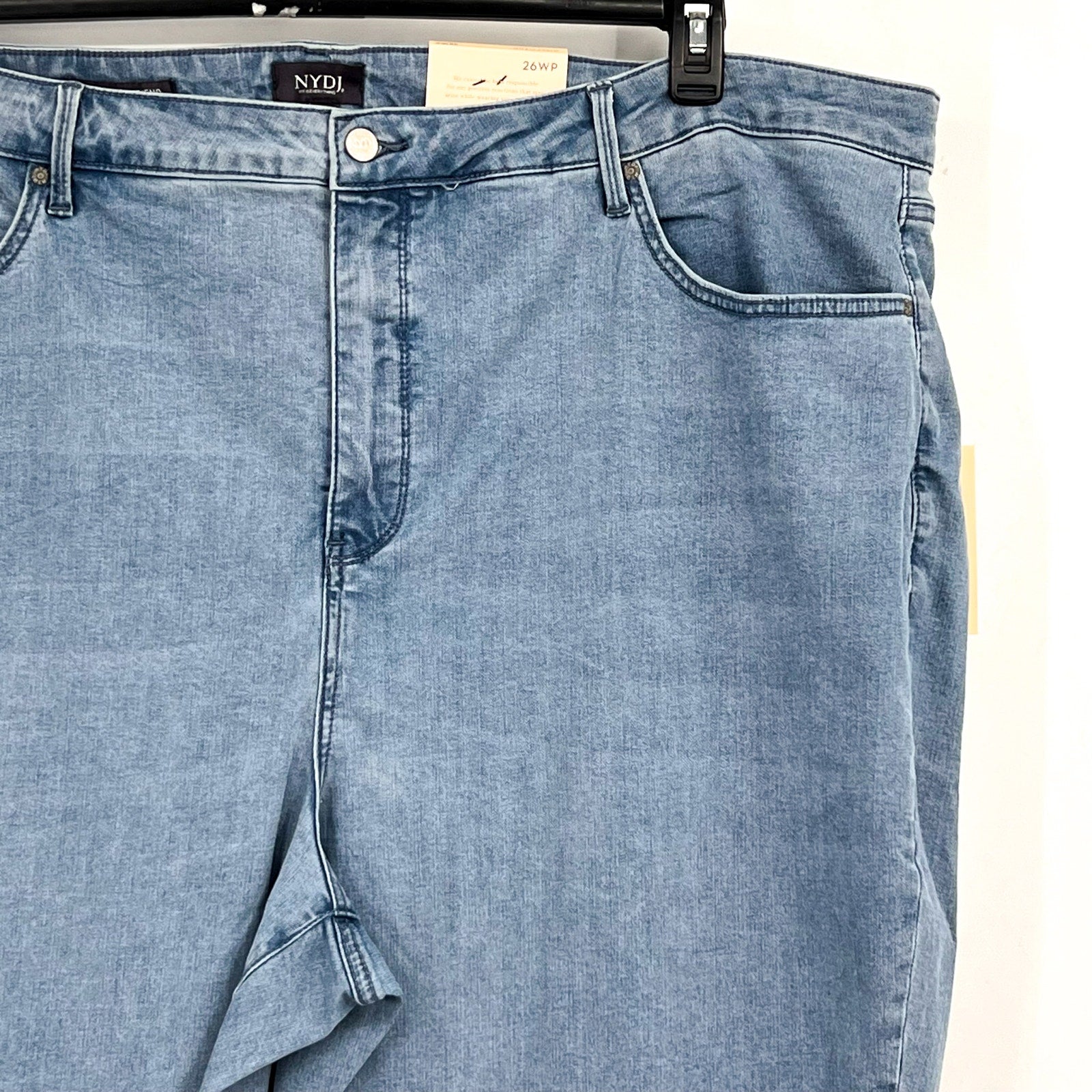 NYDJ Womens Margot Girlfriend Jeans Size 24W PETITE Kingston Blue NWT